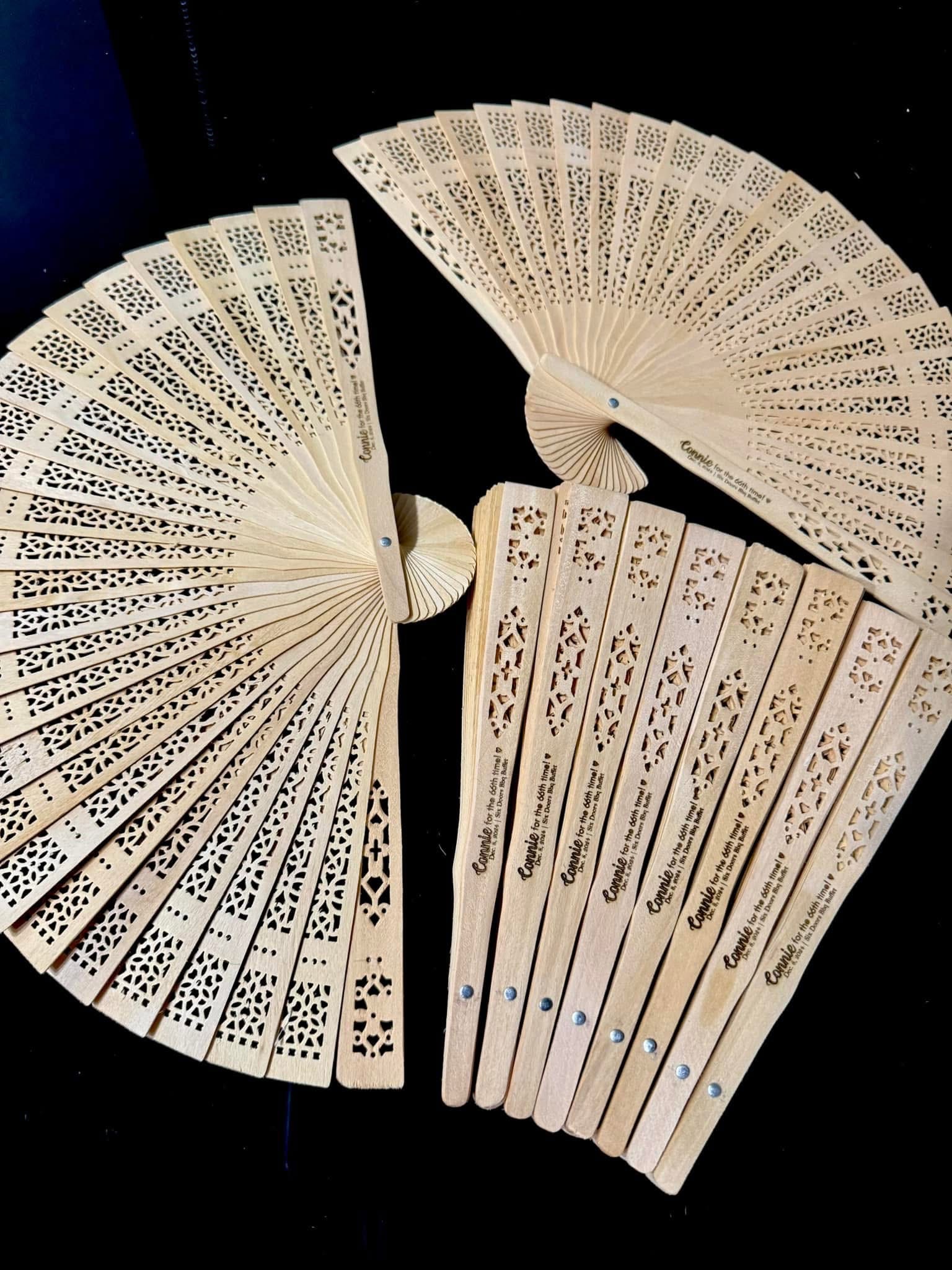 Custom laser-engraved wood product